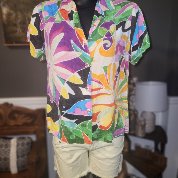 Jams World Multicolor Abstract Men's Shirt - Picture 1 of 2